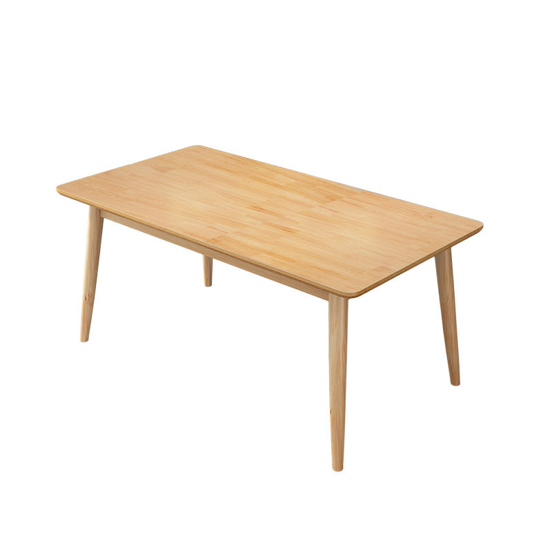 Ensembles de table à manger en bois massif de style moderne avec des meubles à manger de base à 4 jambes pour un usage domestique