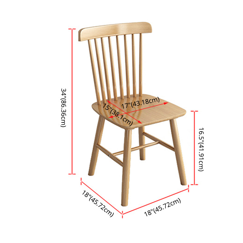 Ensembles de table à manger en bois massif de style moderne avec des meubles à manger de base à 4 jambes pour un usage domestique