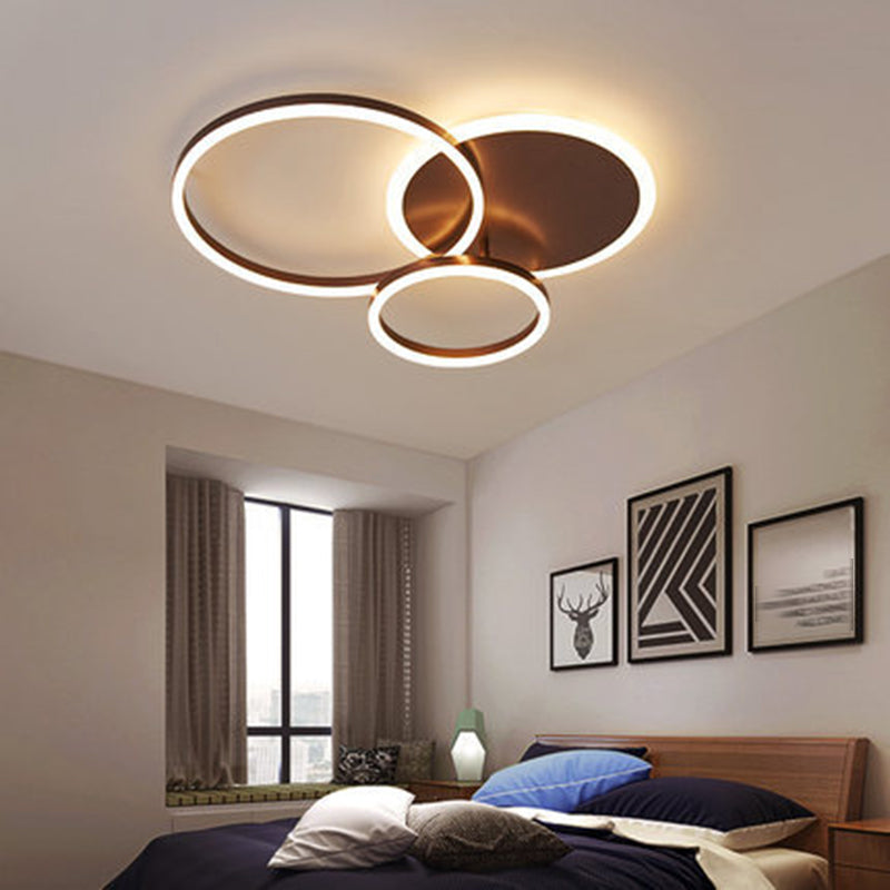 Kreativ Einfaches Semi -Flush -Mount Deckenlicht für Wohnzimmer Esszimmer