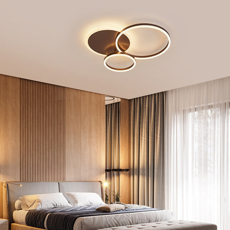 Creative Simple Semi Flush Mount plafondlicht voor woonkamer eetkamer