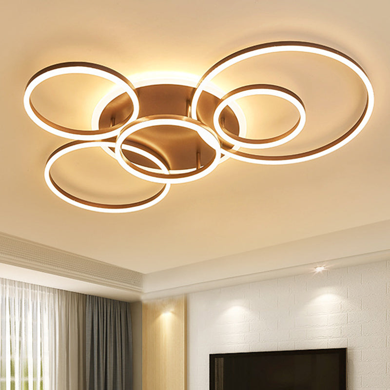 Creative Simple Semi Flush Mount Affermazione Luce per sala da pranzo soggiorno