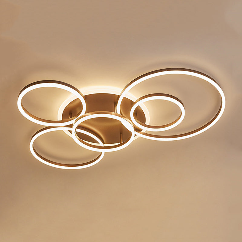 Creative Simple Semi Flush Mount plafondlicht voor woonkamer eetkamer