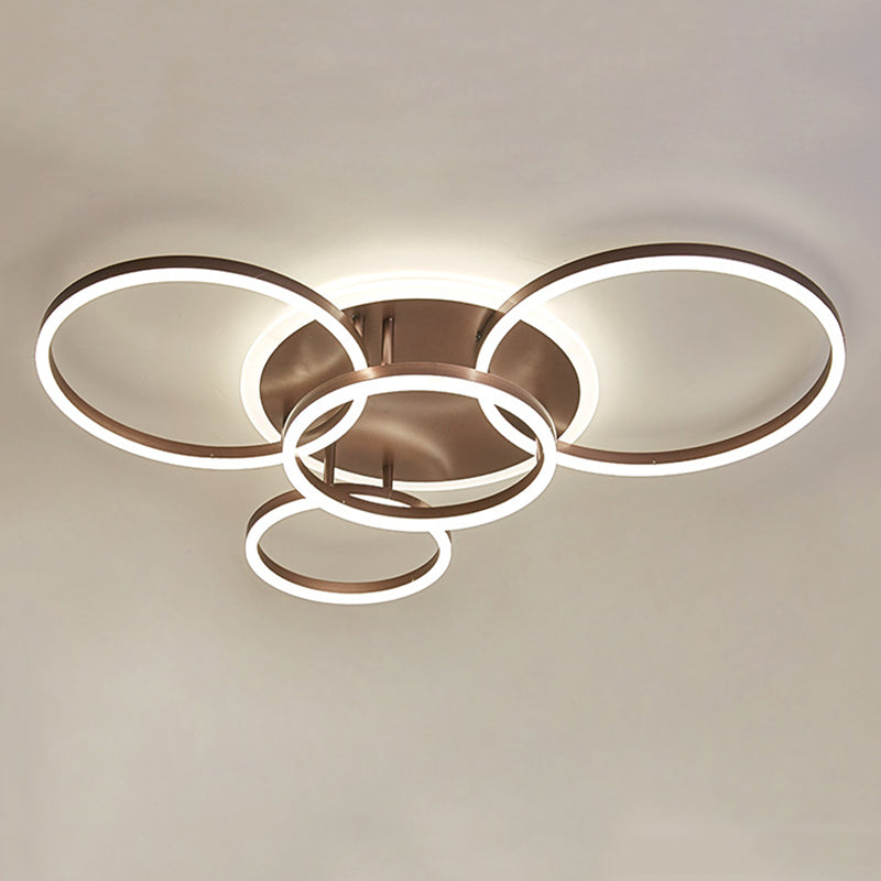 Creative Simple Semi Flush Mount plafondlicht voor woonkamer eetkamer