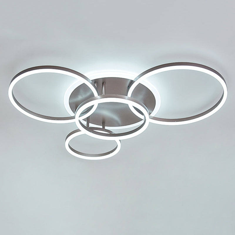 Creative Simple Semi Flush Mount Affermazione Luce per sala da pranzo soggiorno