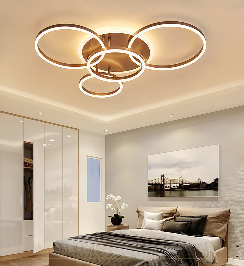 Creative Simple Semi Flush Mount Affermazione Luce per sala da pranzo soggiorno