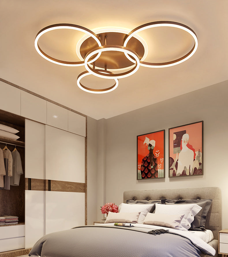 Creative Simple Semi Flush Mount Affermazione Luce per sala da pranzo soggiorno