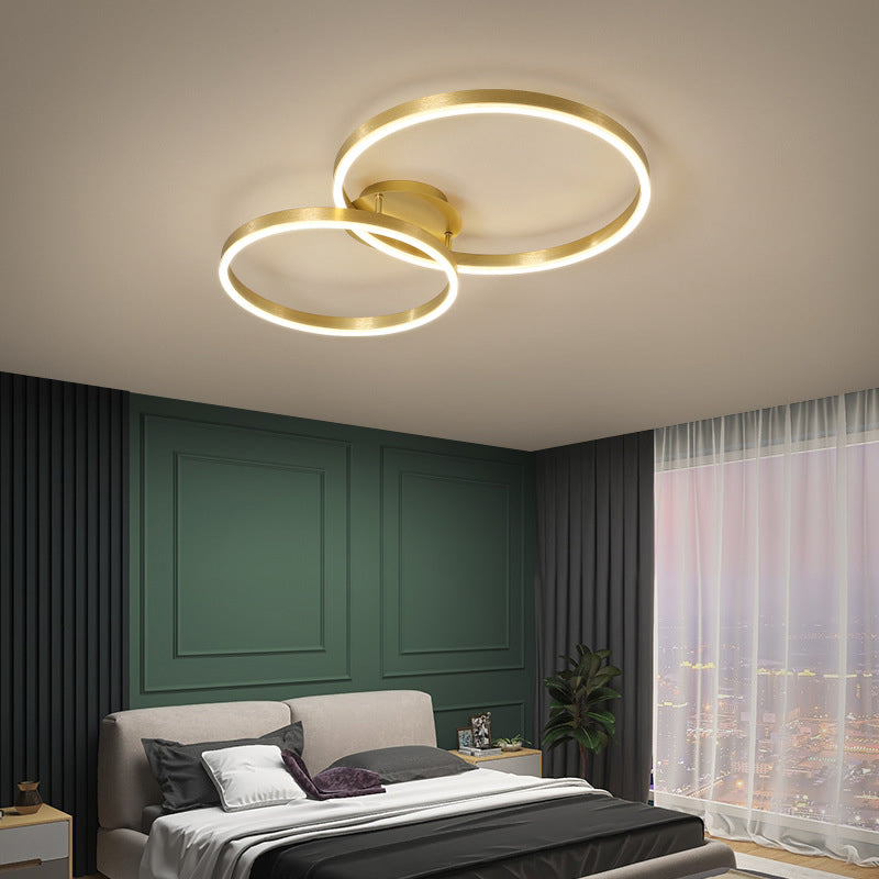 Creative Nordic Simple Semi Flush Flush Mount Plafond Lightture pour le salon