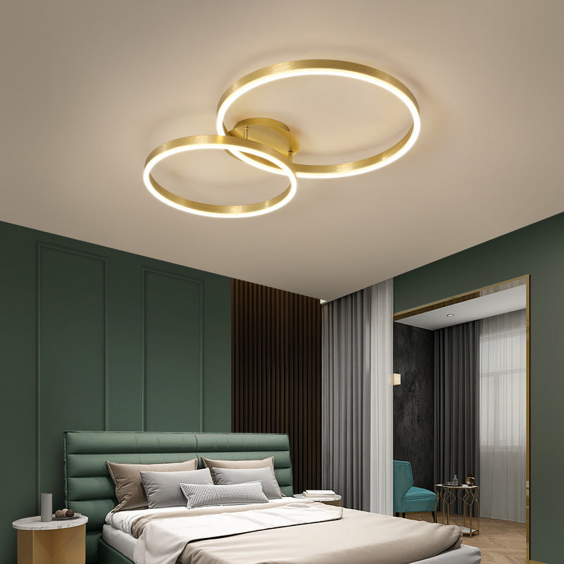 Creative Nordic Simple Semi Flush Flush Mount Plafond Lightture pour le salon