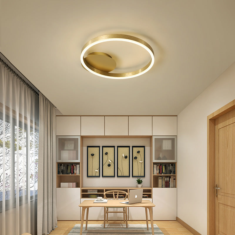 Creative Nordic Simple Semi Flush Flush Mount Plafond Lightture pour le salon