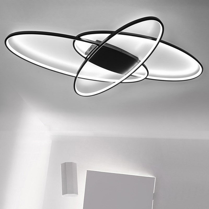 Ovale LED -Lampe Flush -Deckenleuchte für Wohnzimmer Esszimmer