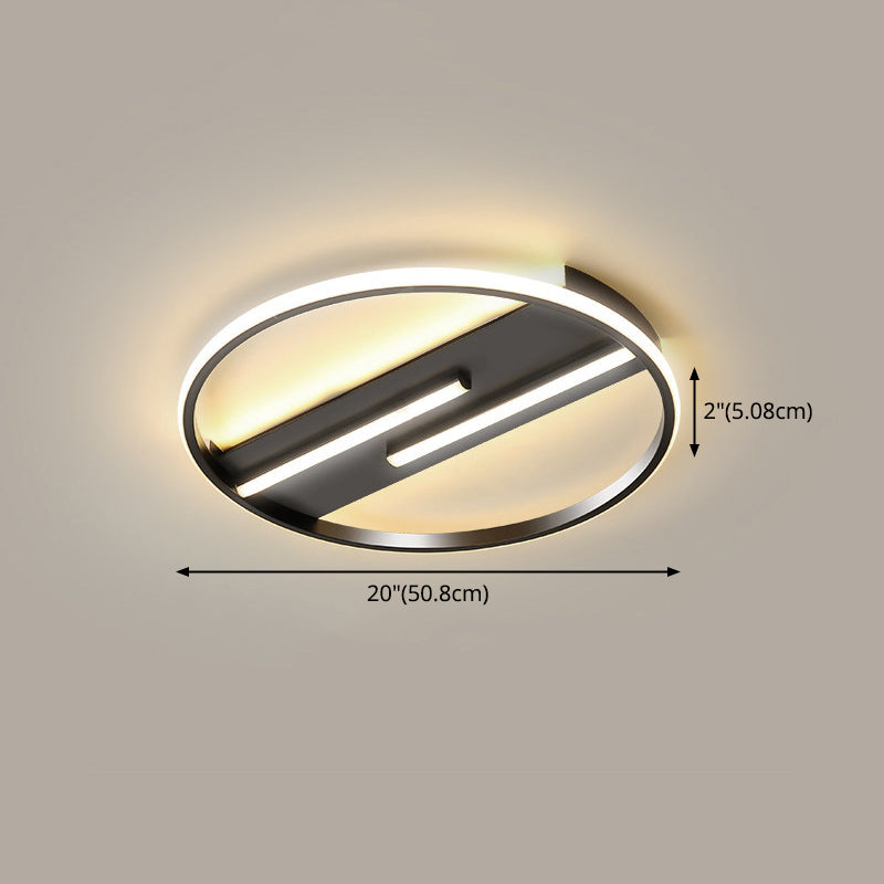 Luz de techo de montaje de lavado de 3 luz moderna con sombra acrílica para sala de estar