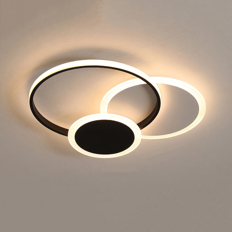 Modern Creative Creative Simple Flush Mount Affermazione Luce per soggiorno ristorante