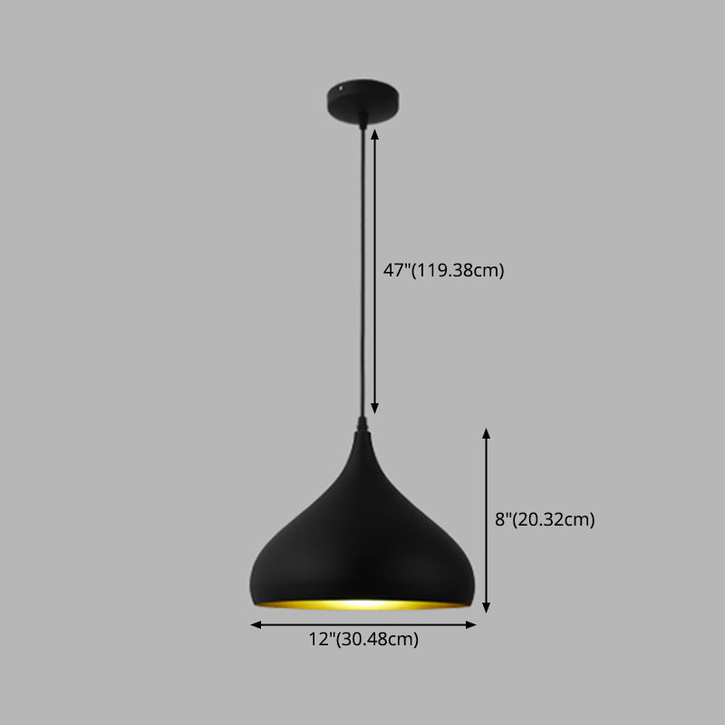 Metall Hanging Light Kit Industrial Black Shaded Restaurant Hängende Leuchte