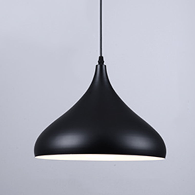 Metal Pendant Lighting Industrial-Style Black Shaded Restaurant Hanging Ceiling Light