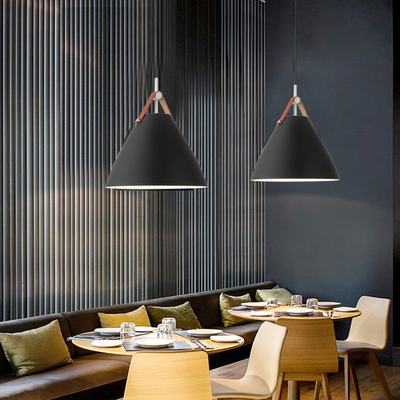 Shaded Metal Pendant Light Fixture Industrial Restaurant Commercial Pendant Lighting