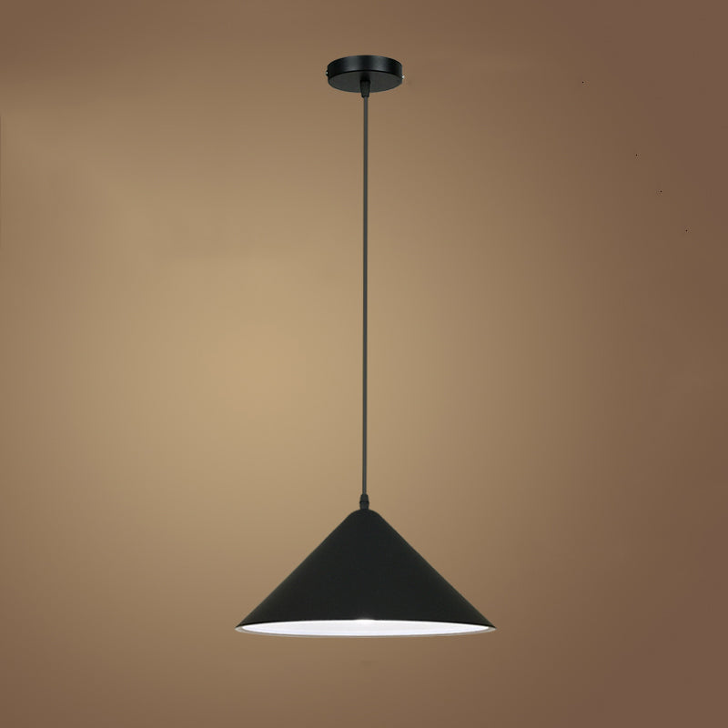 Black Pendant Light Fixture Industrial Metal Conical Commercial Pendant Lighting