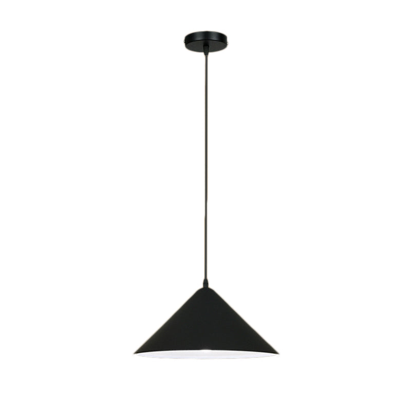 Black Pendant Light Fixture Industrial Metal Conical Commercial Pendant Lighting