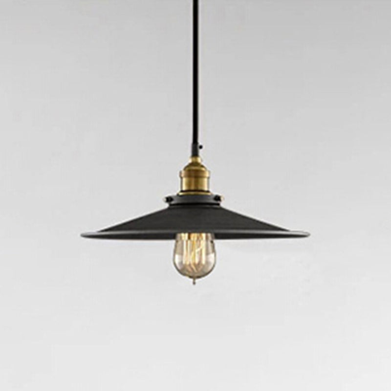 Stile industriale a sospensione conica a sospensione Light Impicchage Metal Hanging Segret in nero