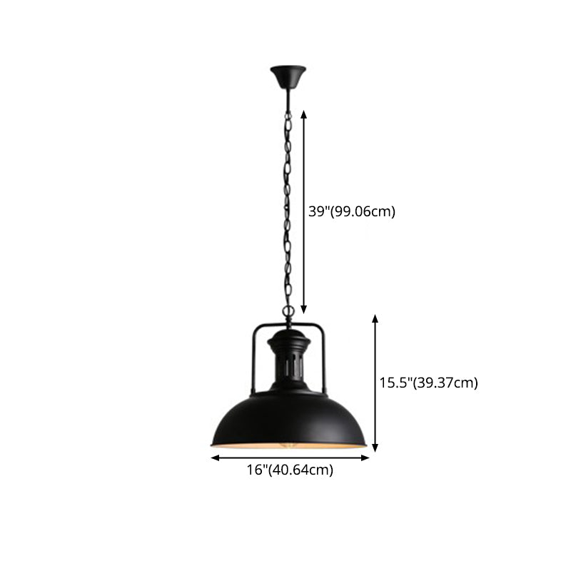 Pendant Lighting Fixture Farm Style Swivel Joint Metal Commercial Pendant Lighting