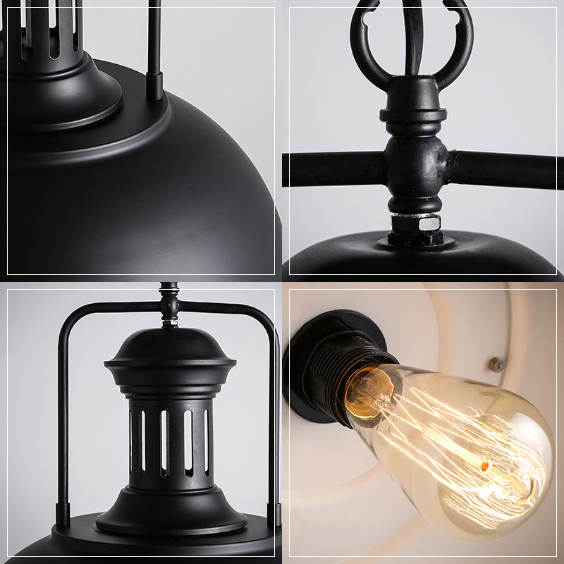 Pendant Lighting Fixture Farm Style Swivel Joint Metal Commercial Pendant Lighting