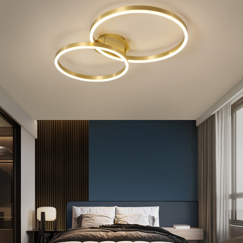 Creative Nordic Simple Semi Flush Flush Mount Plafond Lightture pour le salon