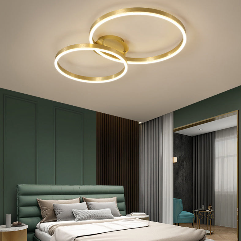 Creative Nordic Simple Semi Flush Flush Mount Plafond Lightture pour le salon