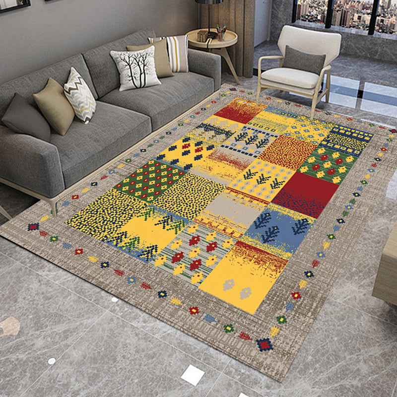 Alfombra de área bohemia multicolor alfombra de polipropileno alfombra de polipropileno para decoración del hogar
