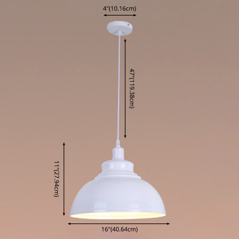 1 hoofd plafond hanglamp postmodern metalen plafondlicht voor eetkamer slaapkamer