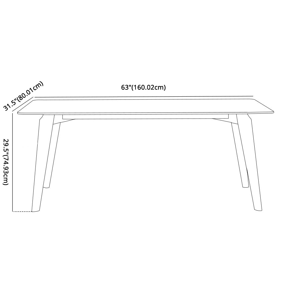 Tavolo da pranzo in pietra sinterizzato in stile moderno con tavolo grigio e 4 gambe in legno massiccio per uso domestico