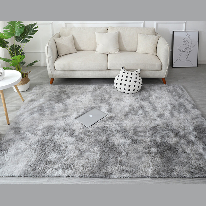 Tapis de tapis minimaliste Dye Dye Imprimer un tapis shag de support de support non glissant moderne pour le salon