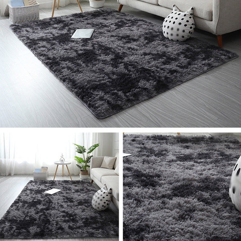 Tapis de tapis minimaliste Dye Dye Imprimer un tapis shag de support de support non glissant moderne pour le salon