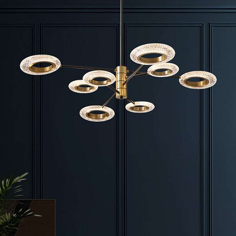 Lustre à LED Modern Style Hanging Lights en cuivre pour salon Dinning Room