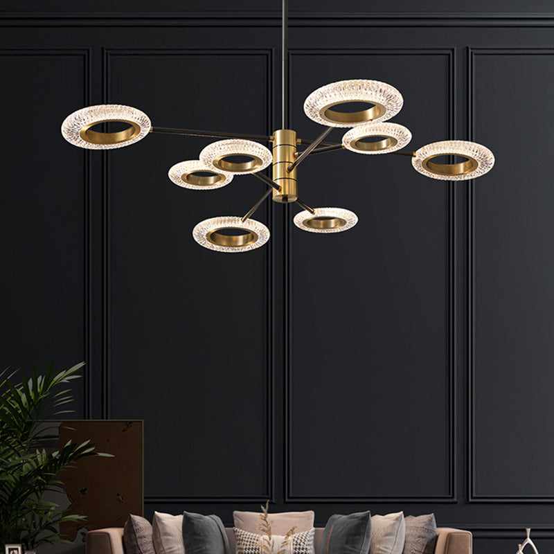 Lustre à LED Modern Style Hanging Lights en cuivre pour salon Dinning Room