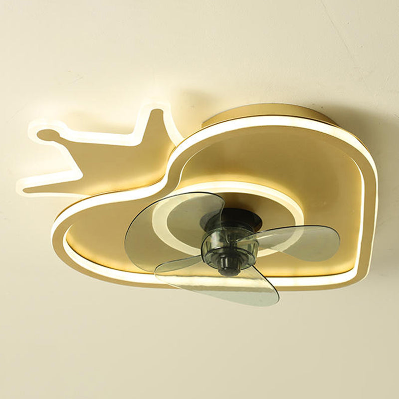 Strawberry Semi Flush Mount Light Cartoon Cartoon Acrilico Acrilico Affermazione Ventile Nella lampada