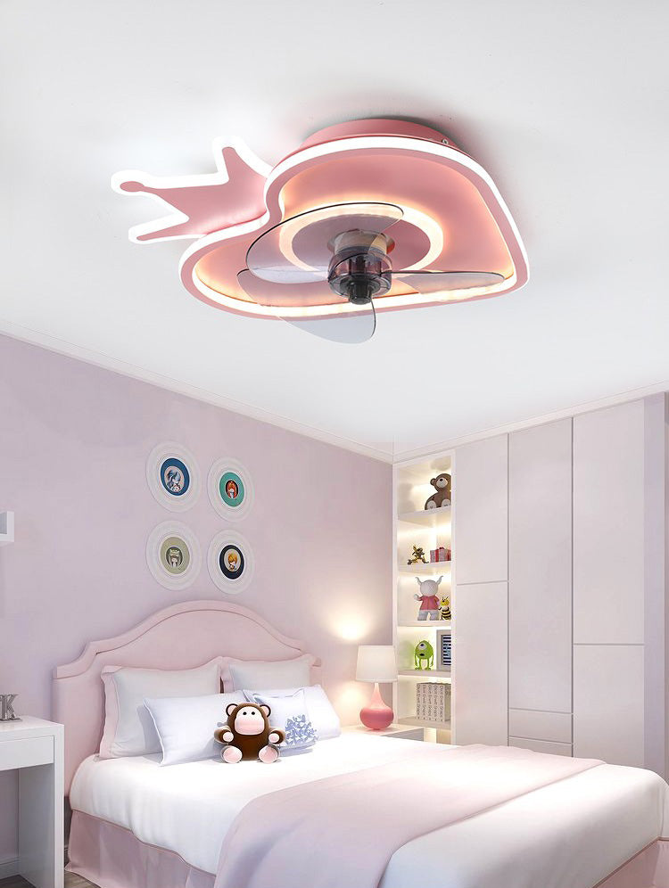 Strawberry Semi Flush Mount Cartoon Adcore de chambre à coucher