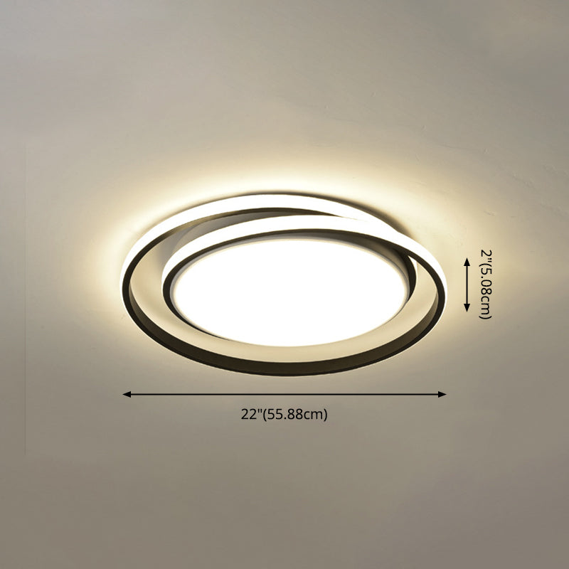 Iluminación de montaje de altura de línea retorcida de estilo moderno para dormitorio de sala de estar