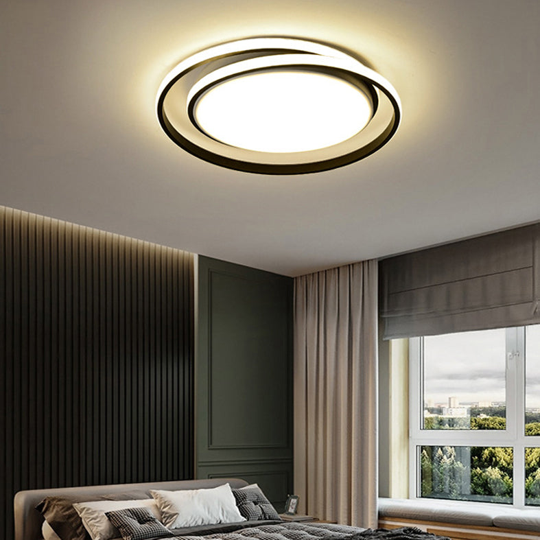 Modern Style Twisted Line Flush Mount Lighting for Living Room Bedroom