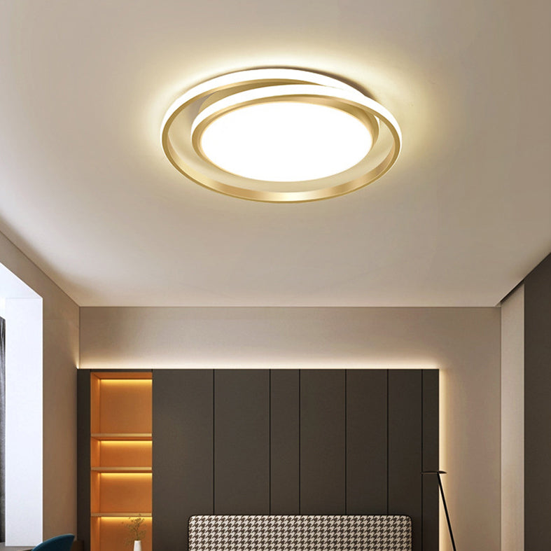 Modern Style Twisted Line Flush Mount Lighting for Living Room Bedroom