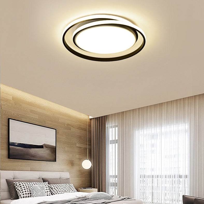 Modern Style Twisted Line Flush Mount Lighting for Living Room Bedroom