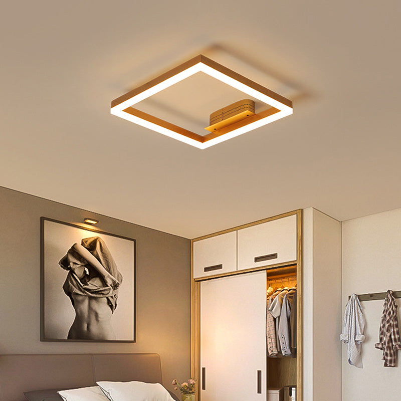 Creative Rectangular Flush Mount Ceiling Light Fixture for Living Room