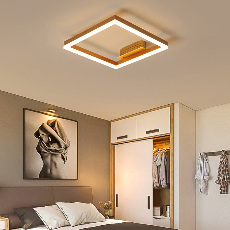 Créatif Rectangular Flush Mount Plafond Lightture pour le salon