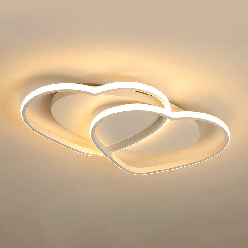 Luz de techo de montura de altura de corazón creative en forma de corazón contemporáneo para sala de estar