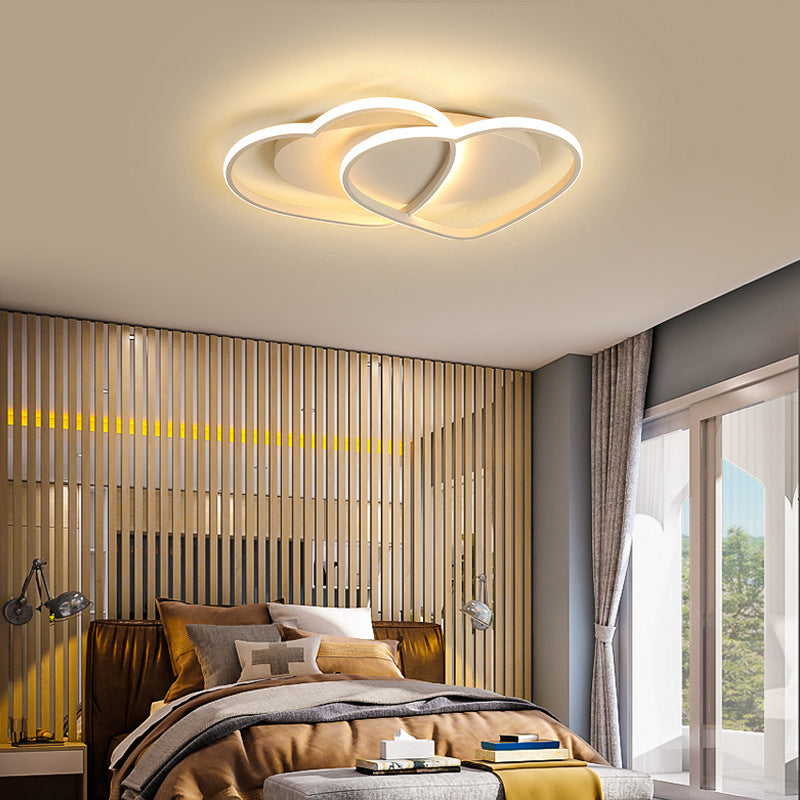 Contemporary Creative LED Heart-shaped Flush Mount Ceiling Light for Living Room