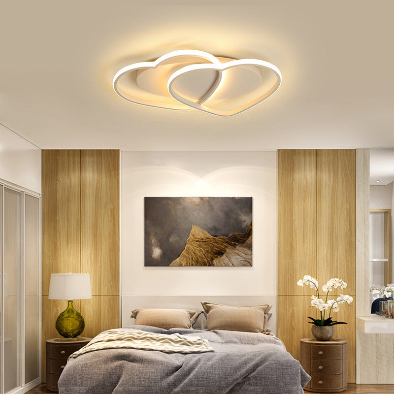 Contemporary Creative LED Heart-shaped Flush Mount Ceiling Light for Living Room