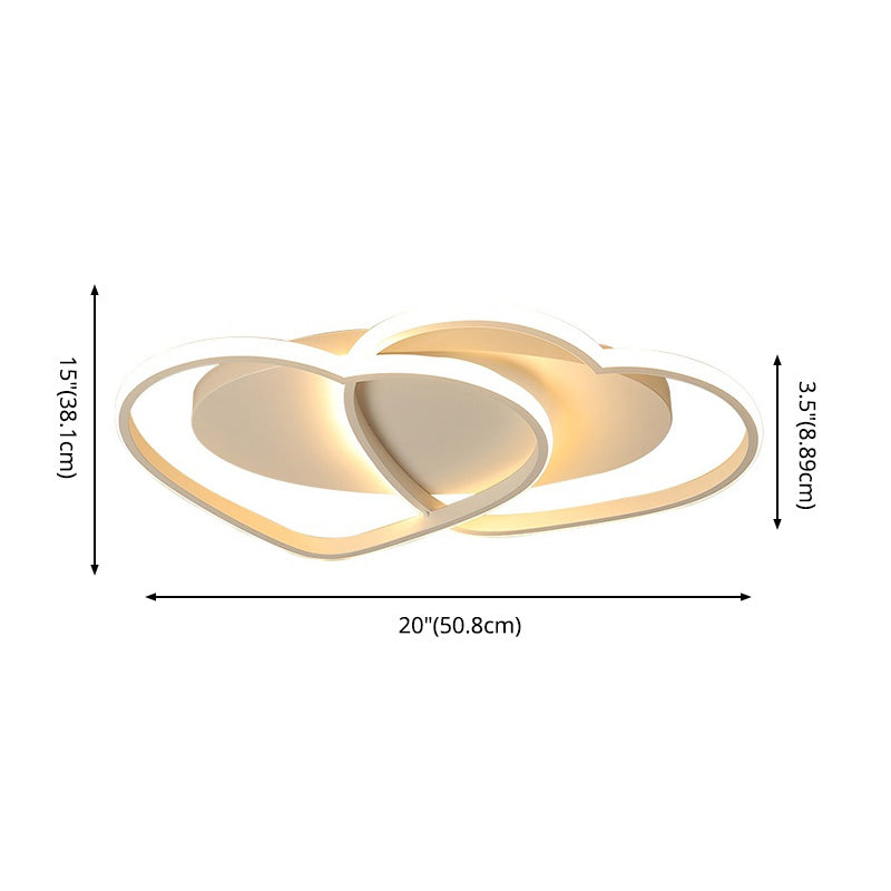 Luce al soffitto a filo a forma di cuore a forma di cuore a LED CREATIVO CREATIVO per soggiorno per soggiorno