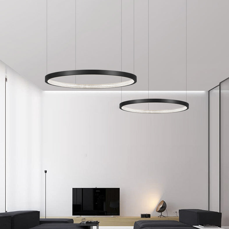 Modern Acrylic Minimalist Chandelier Hanging Ceiling Lights for Living Room Bedroom