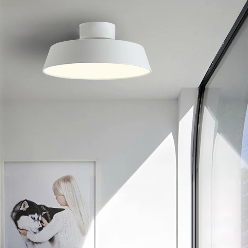 Metalen flushmount plafondlamp Noordse stijl LED spoeling Mount verlichting voor slaapkamer