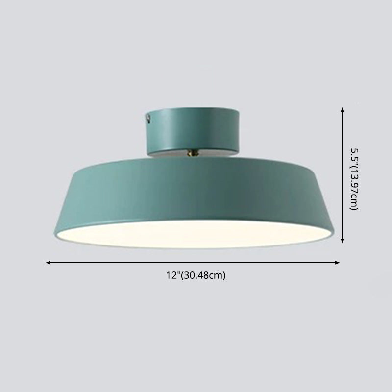 Lampada a soffitto a filo metallico Stile Nordic LED Flush Monte Luce per camera da letto