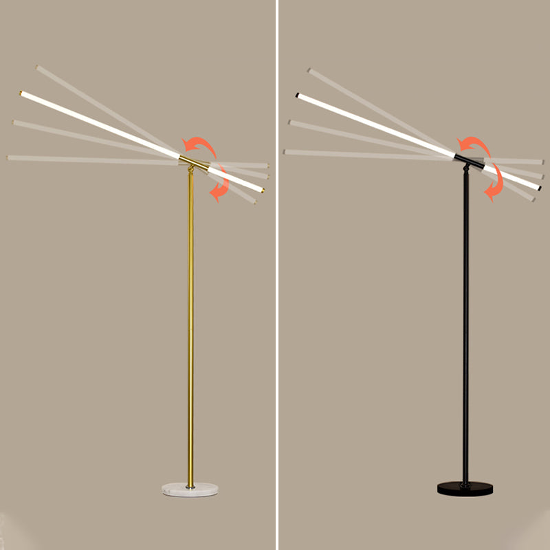 Minimalistische lijn Art Vloerverlichting Acryl Slaapkamer LED -vloer Standlicht