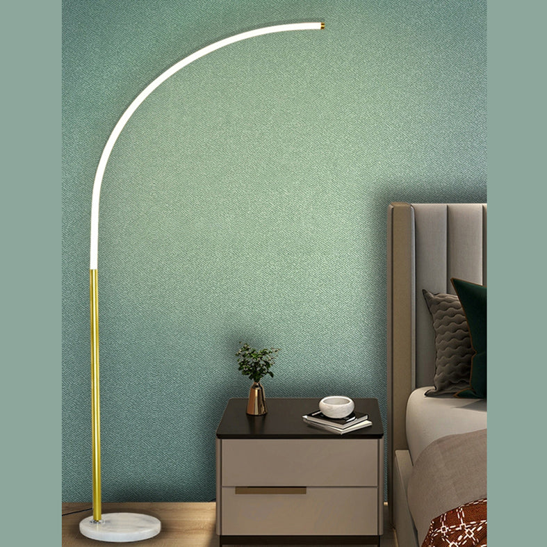 Minimalist Line Art Floor Lighting Acrylic Bedroom LED Floor Standing Light